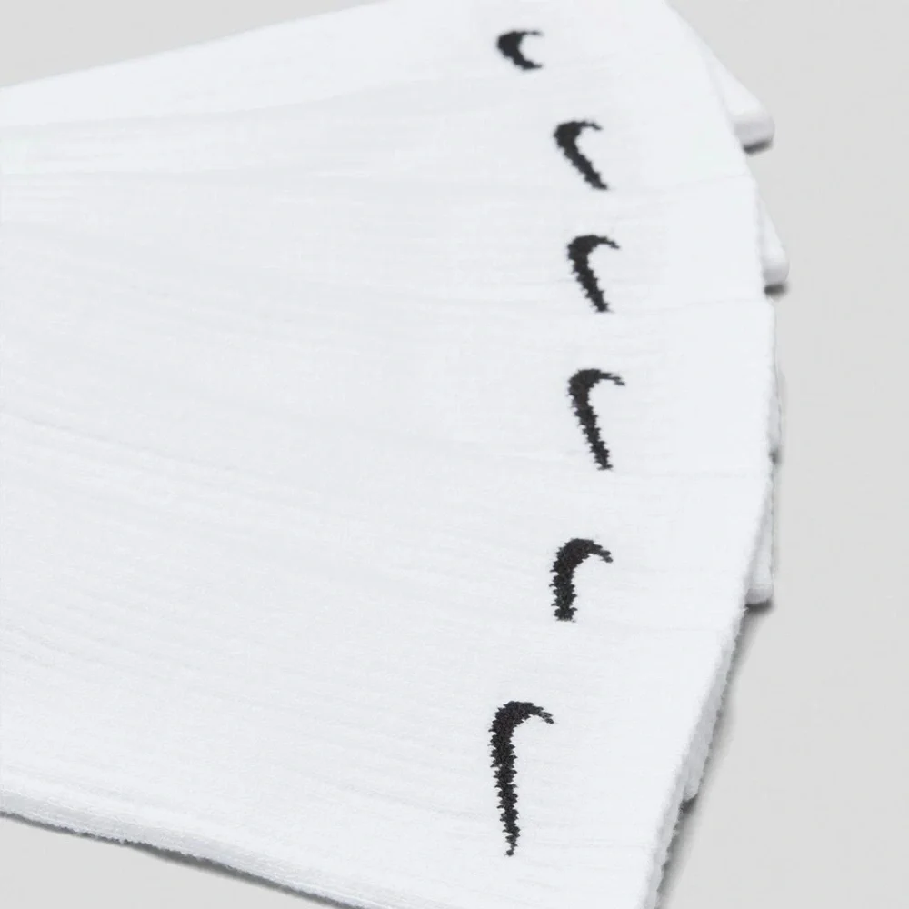 White Nike Everyday Plus Max Cushioned Crew Socks - (6 Pairs) - Picture 2 of 3